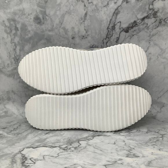 Steve Madden Sz 8.5M Grey Shereen Suede Low Platform Sneaker Lace Up P1-43 - Picture 6 of 10